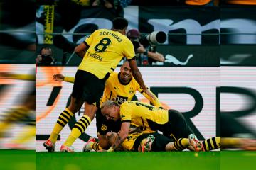 Borussia Dortmund derrotó por 4-2 a Unión Berlín y no pierde de vista al líder, Stuttgart