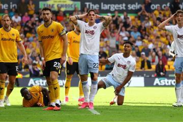 Wolves y Aston Villa se repartieron puntos en electrizante empate por Premier League