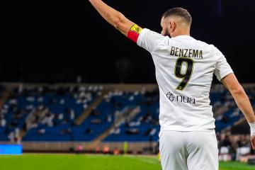 Benzema anotó en ambos arcos: Al Ittihad igualó ante Al Taawon