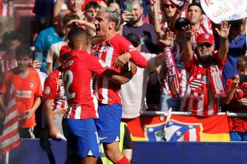 Atlético de Madrid venció en el final a la Real Sociedad