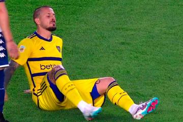 Alarmas en Boca: Benedetto salió lesionado a 11 días de la final de la Libertadores