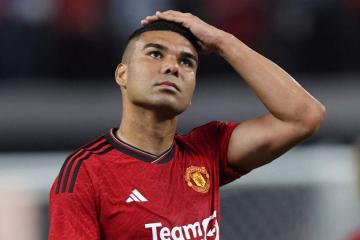 Casemiro será baja en el Manchester United