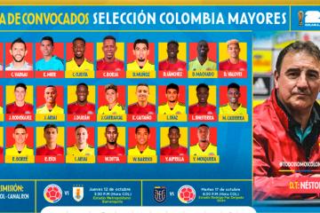 Colombia de Lorenzo presentó sus convocados para enfrentar a Uruguay y Ecuador