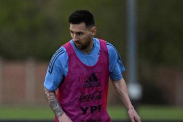 Atención Perú: Messi entrenó a la par del plantel argentino
