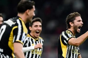 Juventus derrotó por 1-0 a AC Milán y se mete a la pelea en la Serie A