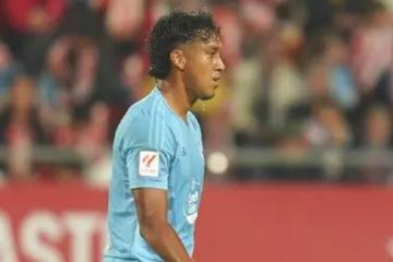 Con Tapia los 90 minutos, Celta cayó por 1-0 con Girona que es el líder del fútbol español