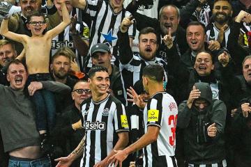 ¡Histórico! Newcastle goleó al PSG en la Champions