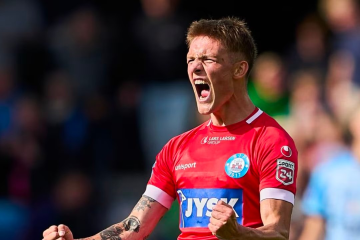¡Grítalo! Oliver Sonne anotó en goleada del Silkeborg por Copa danesa