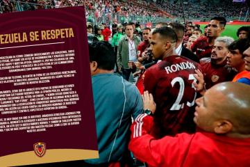 Venezuela condenó medidas 'anti fútbol' en su paso por Lima