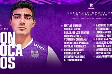 Barco convocado en duelo ante River Plate