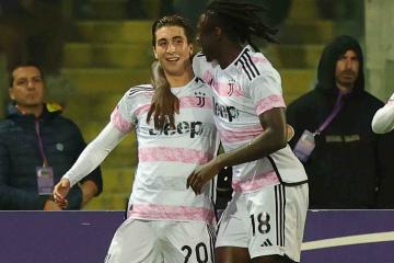 Juventus venció de visita a Fiorentina y acecha al puntero de la Serie A