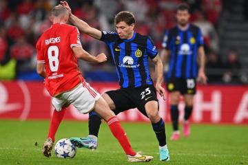 Inter rescató empate por 3-3 ante Benfica