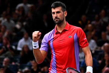 Novak Djokovic debutó con victoria en el Masters 1000 de París