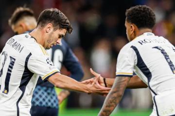 Real Madrid apabulló por 3-0 a Sporting Braga y es líder en la Champions League