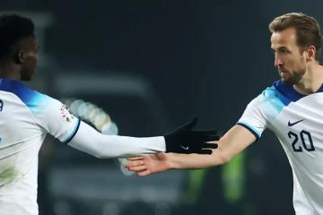 Inglaterra igualó a uno con Macedonia del Norte en la última jornada de las eliminatorias a la Euro 2024