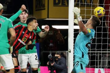 Newcastle perdió de visita ante Bournemouth