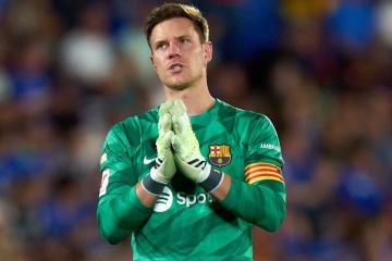 Ter Stegen trabaja para llegar al partido ante el Atlético de Madrid