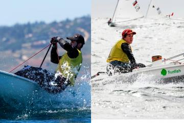 Caterina Romero y Stefano Peschiera aseguraron medalla de oro en vela en Santiago 2023