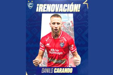 Cienciano confirmó la renovación de Danilo Carando por todo el 2024