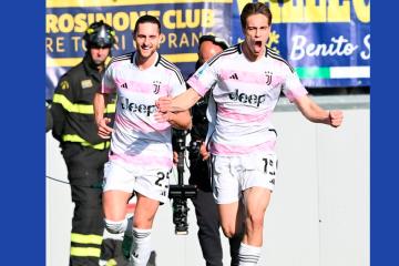 Juventus superó de visita a Frosinone y sigue al acecho en Serie A