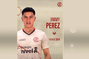 ¡Aterriza a Cajamarca! Jimmy Pérez lucirá la camiseta de UTC en el 2024