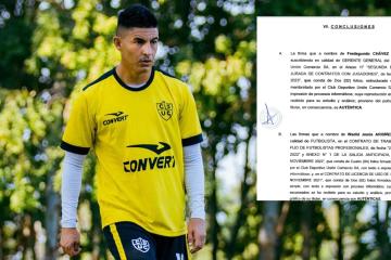 (DOCUMENTO) 'Muni' presentó prueba grafotécnica sobre un "doble contrato" de Unión Comercio