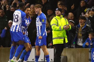 Brighton goleó al Tottenham y acortó distancias en la Premier League