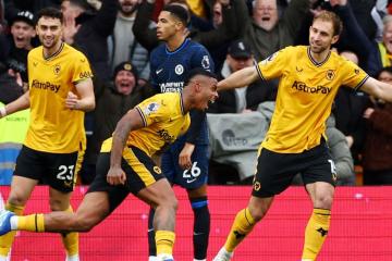 Wolverhampton venció en casa al Chelsea