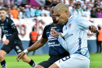 Guerrero fue titular en el empate de LDU e IDV en la primera final de Ecuador