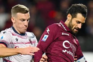 Bolonia venció a Salernitana es quinto en la Serie A