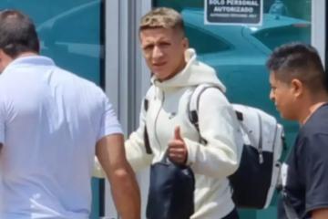 Catriel Cabellos llegó al Perú para sumarse a la pretemporada de Alianza Lima