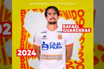 Atlético Grau oficializa llegada de volante Rafael Guarderas por todo el 2024