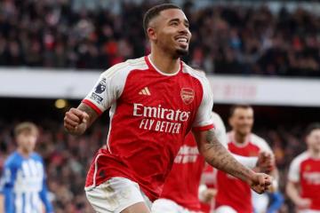 ¡Triunfo y punta! Arsenal derrotó a Brighton y es el puntero absoluto de la Premier League