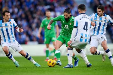 Real Sociedad frenó al Real Betis que sigue fuera de torneos internacionales