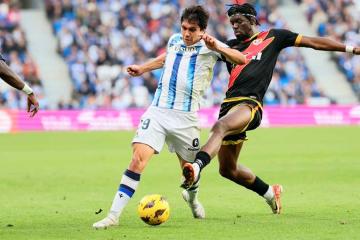 Real Sociedad no pasó del empate ante Rayo Vallecano en casa