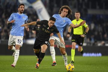 ¡No se hicieron nada! Lazio y Napoli igualaron sin goles por Serie A