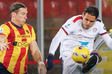 Cagliari, sin Lapadula, igualó de visita