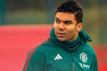 Casemiro retornó a los entrenamientos del United