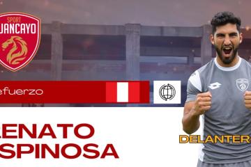 Sport Huancayo anunció fichaje de Renato Espinosa