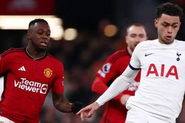 Hicieron tablas. Manchester United empató 2-2 con Tottenham en Old Trafford
