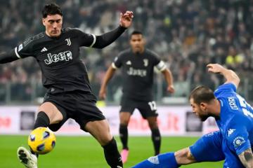Juventus igualó a uno con Empoli y perdió la chance de despuntarse en la Serie A
