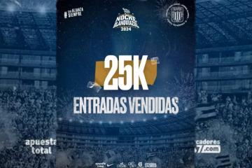 Alianza Lima anunció la venta de 25 mil entradas para la 'Noche Blanquiazul'
