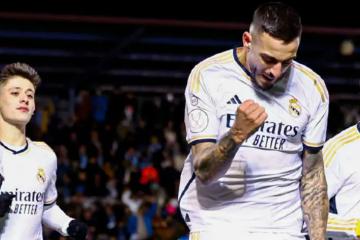 Real Madrid derrotó por 3-1 a Arandina por la Copa del Rey