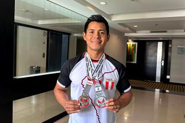 ¡Arriba Perú! Bardalez ganó medallas de oro y plata en Panamericano de Caracas