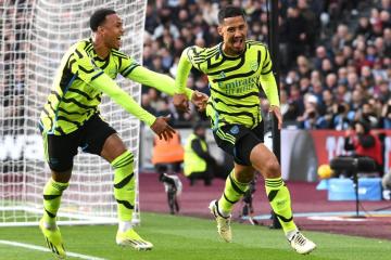 Arsenal humilló al West Ham por 6-0