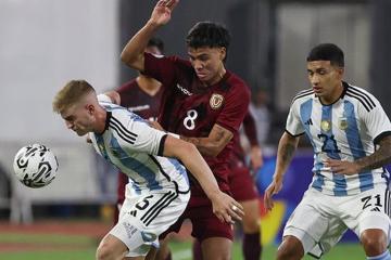 ¡Partidazo! Argentina igualó 2-2 con Venezuela