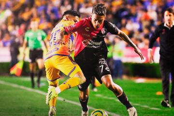 Con Santamaría de arranque, Atlas empató ante Tigres en la Liga MX