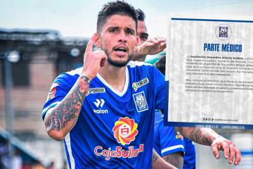 Alianza Atlético confirmó que Benincasa está estable