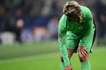 Griezmann será baja en el Atlético de Madrid por un esguince