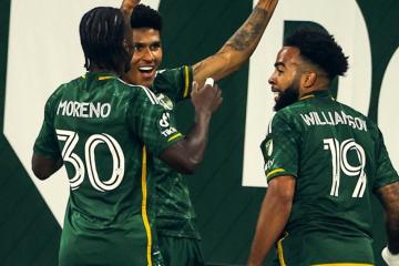 Araujo fue suplente en triunfo de Portland Timbers